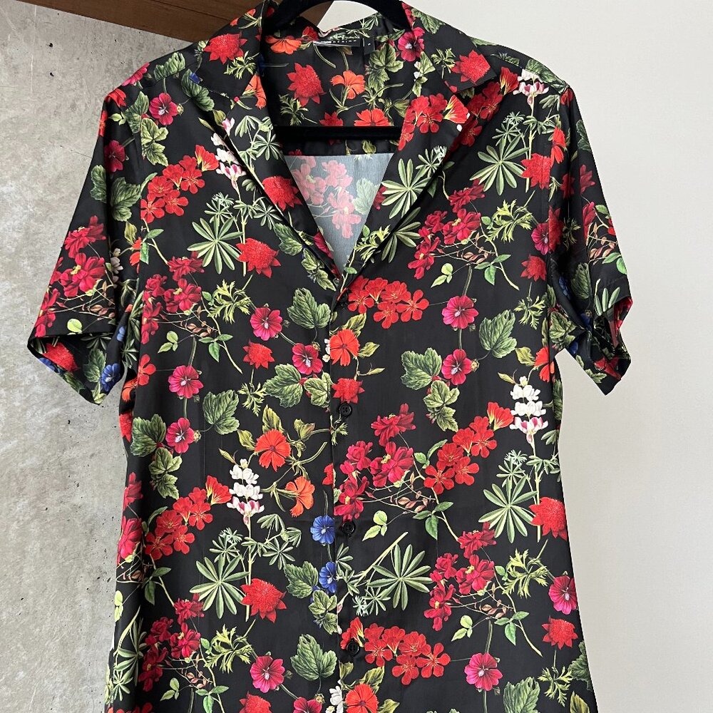 Floral Button Down Dress T-Shirt